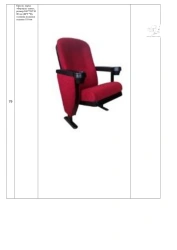 Armchair, brand "Formula Cinema", size:540*720*1000 mm (W*H*H), seat cushion thickness 110 mm