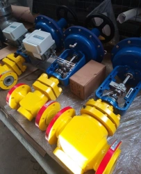 Steel shut-off valves NHA KO: model range DN from 15 to 500 mm, Ru from 1,6 to 40 MPa, manually operated, electrically and pneum