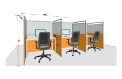 Desk with insulated partitions (TU 31.01.12-001-24830516-2021)