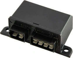 Direction indicator and emergency signalling current interrupter relay with short-circuit protection and mileage warranty 57.377