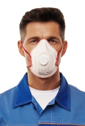Personal respiratory protection equipment with filtering half-mask: respirator RK 9031 FFP3 R D for protection against aerosols