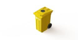 Mobile bin 360l Art.28.C82.V/1 (20.806.20.PE; 21.055.20.PE.V/1)