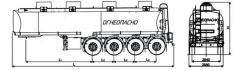 Semi-trailer-tanker, type GR4, modification 93339-0000010