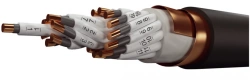 Flame retardant control cables, not spreading combustion, with insulation and sheathing made of polymer compositions, not contai