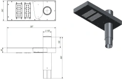 Luminaire "Vysota-1" DTUP582- 60W-ICL-NEMA