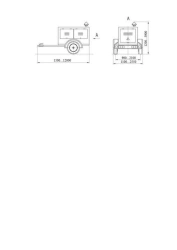 Trailer of category O1, gross weight not exceeding 750 kg, for carrying a generator - 81073G