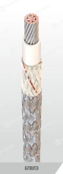 Polyvinylchloride plastic insulated wire with lacquered braid for on-board network, for operation at rated voltage of up to 450/