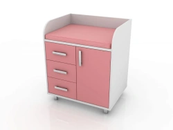 Changing table with drawers and door, shelf, 112-004-5 K, 868x652x1027