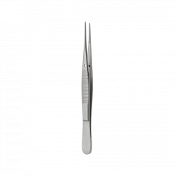 TP-03-251-10 Anatomical eye forceps, straight, 100 mm
