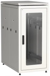 LN35-28U61-G ITK Network cabinet 19" LINEA N 28U 600x1000mm glass front door grey
