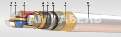 Power cable with aluminium core AABLG-10 3x150(ozh)