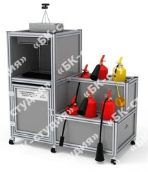 Training complex "Use of primary fire extinguishing means" training system