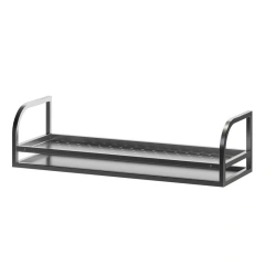 Stainless steel perforated shelf for glasses PS