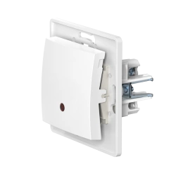 CADUCEUS ALING PRESTIGE Flush-mounted single-valve change-over switch with indication 10AX, 250V~, white, article number 6028.0.