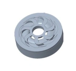 Lower guide apparatus, D800N, 0.68 inch shaft, Niresist / DIFFUSER: LWR, D800N, .68, NI-RST part number 100847500
