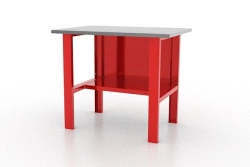 01.001L Workbench, galvanised worktop.