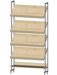 Library demonstration shelving unit Art: 26213