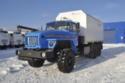 Vehicle for explosives, mark UZST, type UZST01, modification 586B-05 on chassis Ural 4320-60