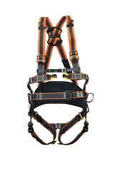 Safety harness with integrated belt for holding and positioning, model BRIGADIR, art. no. HS-51E