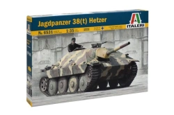 Assembled model Jagdpanzer 38(T) Hetzer self-propelled vehicle