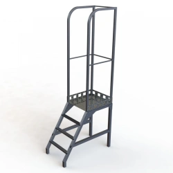 Fixed height aluminium platform ladder LPA-800-150