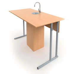 Pupil laboratory table for physics, chemistry and biology classrooms