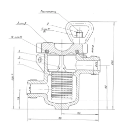 Intake water filter socketed bronze DN 25, PN 4,0 MPa ITSHL.061144.017 (427-03.129-1)