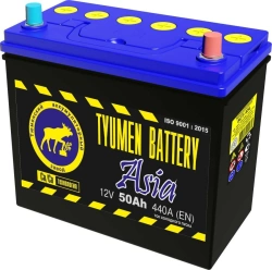 Accumulator lead starter battery TYUMEN BATTERY 6ST-50L ASIA