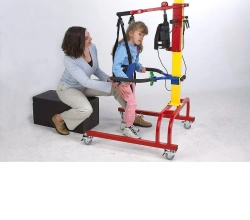 Electrically driven children's verticaliser