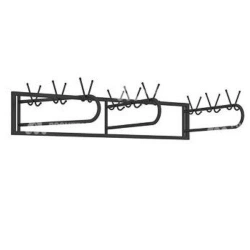 Metal coat rack