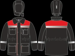 Winter suit Titan-Ultra p/k, black/red , art. 87490436.