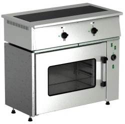 Cooker, electric cooker PE-0,24Mt-011 with a roasting cabinet (2 burners with heating elements, heat chamber of the cabinet made
