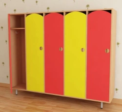 5-section cupboard for children's clothes