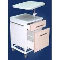 Bedside cabinet with swivelling table top medical TMK-06h