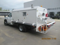 Universal mobile heater UMP-30 on chassis