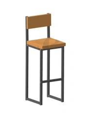 Work stool RS 01.00.58 Semi-bar Simpl with backrest collapsible