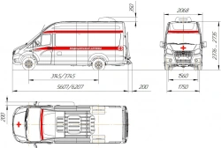 Medical complexes on chassis of vehicles type AM193 of modification 27194Z on the basis of GAZ vehicle of modification