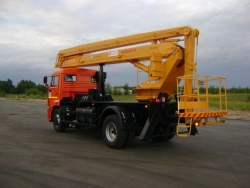 Aerial lift AGP type 6706, modification 67062H on the basis of KAMAZ chassis type 43253, 43255 modifications 43253-G5, 43255-G5