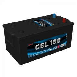 Lead-acid starter battery TUBOR GEL 12V190 VRLA