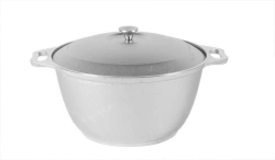 Aluminium cast 2l (uncoated) saucepan TM Kukmara, with aluminium lid