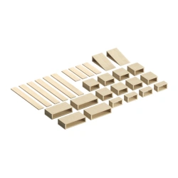 Mobile height set: hollow blocks, set Starter (PB1)