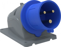 PSN51-032-3 Stationary plug SSI-523 32A-6h/200-250V 2P+RE IP44 MAGNUM IEC IEC