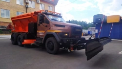 All-season combined road machine VMKD-2015 7963VD on the base of Ural 4320-1151-61, -63, -71, -73, -75, 4320-1951-60, -62, -62,