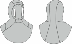 Heat-resistant fireman's helmet, model 1359