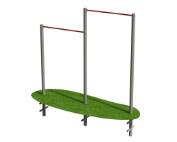 Stationary outdoor fitness equipment SV-037 Trestle bar, two-level