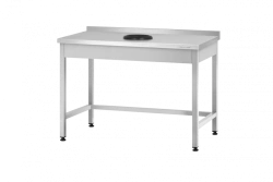Production table for waste collection