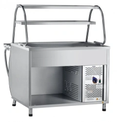 Refrigerated high-temperature display counter with neutral cabinet PVV(H)-70M-NSh (Kashir.)