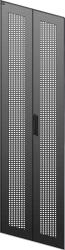 LN05-18U6X-D2P ITK Double leaf perforated front door for LINEA N 18U cabinet 600mm black