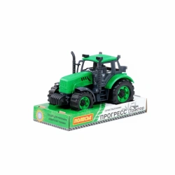 Tractor "Progress" inertial (green) (in tray), Item No. 94162