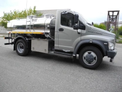 Motor vehicles for transportation of food liquids (tank truck) type 47122, modification 47122S on the basis of GAZ C41R13 chassi